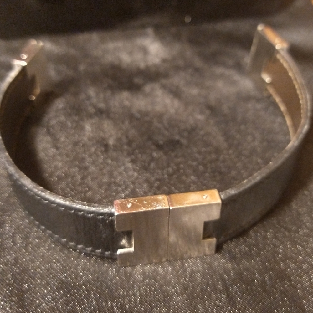 Vintage Hermes reversible leather slide bracelet - Picture 10 of 10